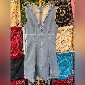 Rails Serra Pleated Denim Minidress